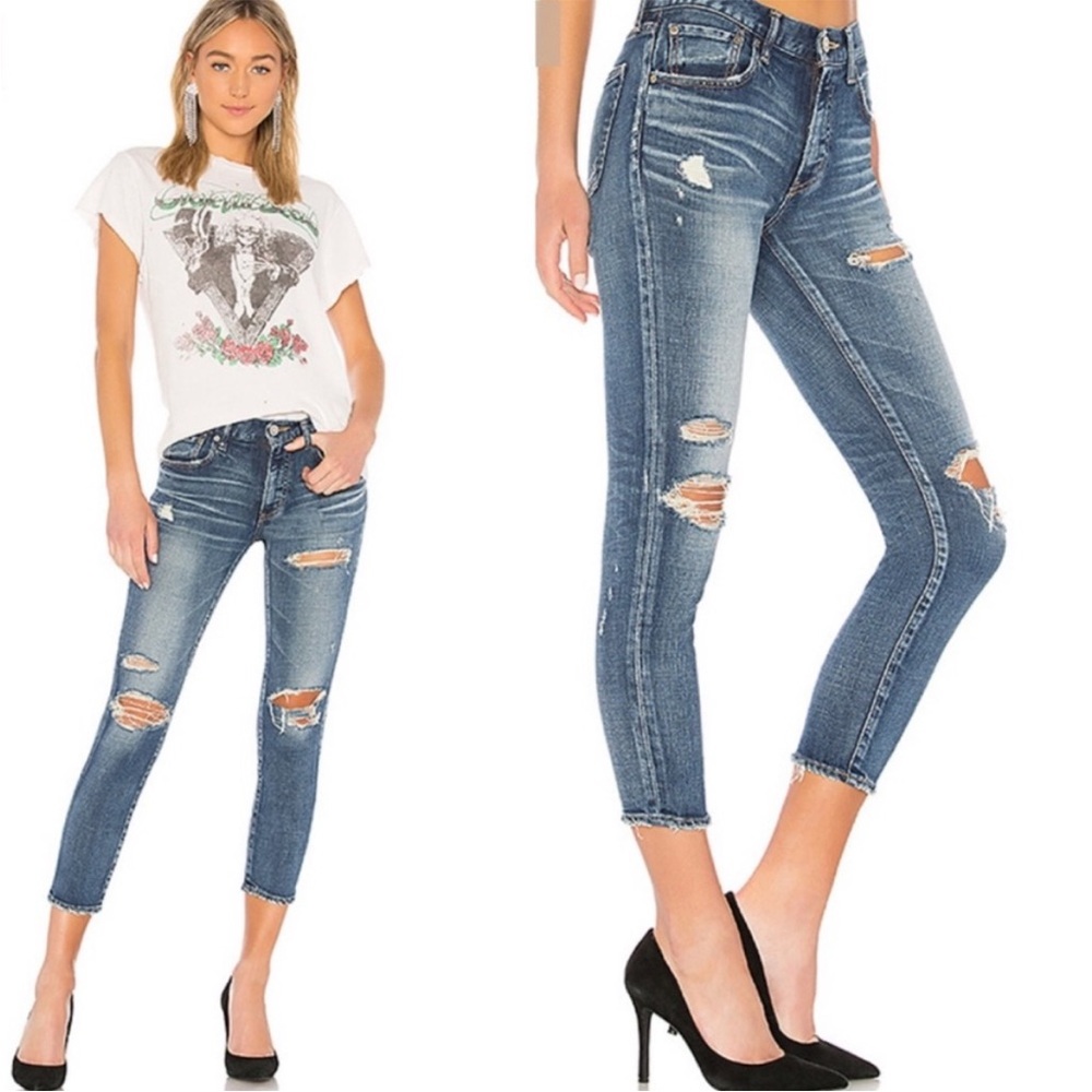 MOUSSY VINTAGE Cody Distressed Skinny Jeans